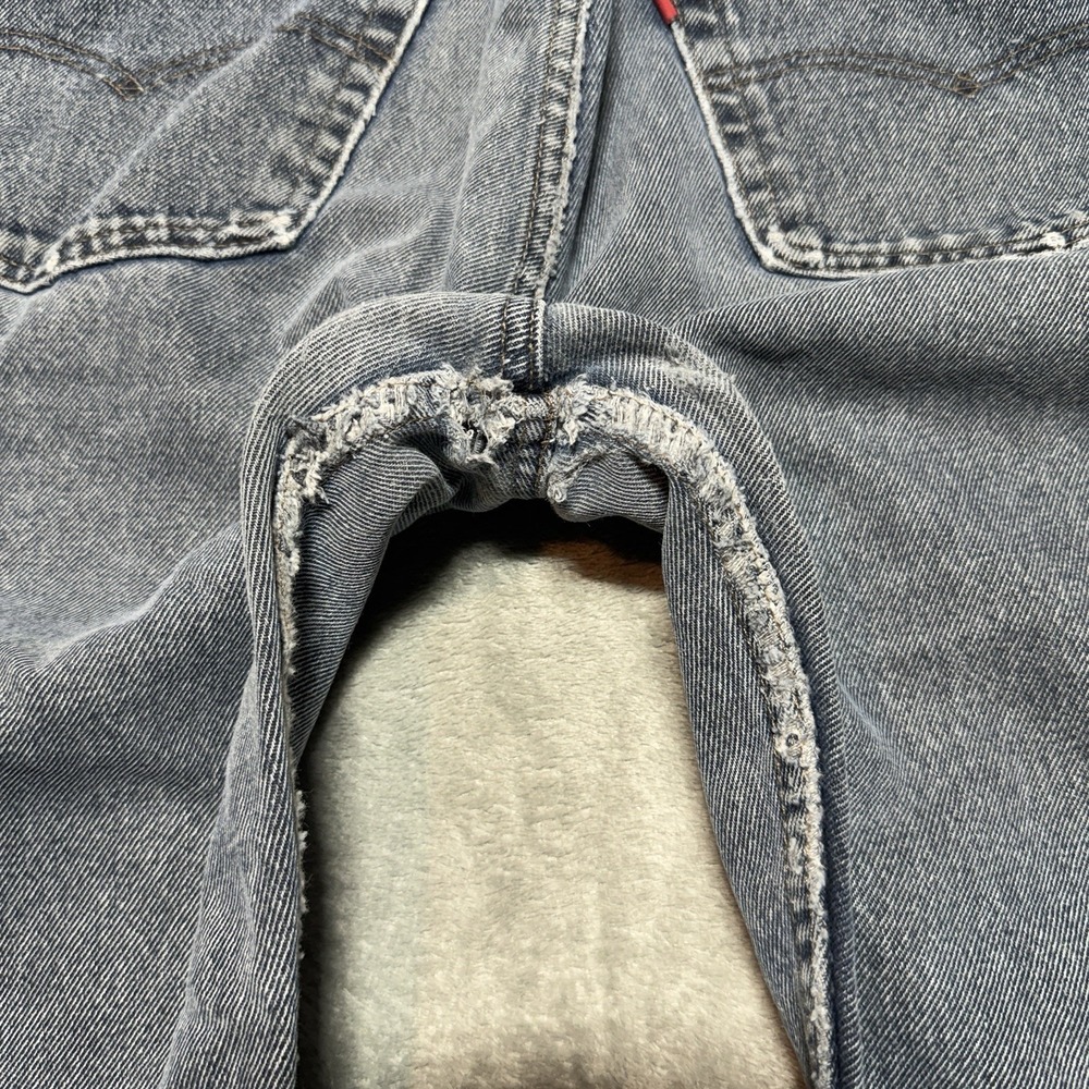 VTG 90s Levi's 501 Jeans Mens 36x30 Made in USA Button Fly Distressed Baggy - Picture 5 of 16